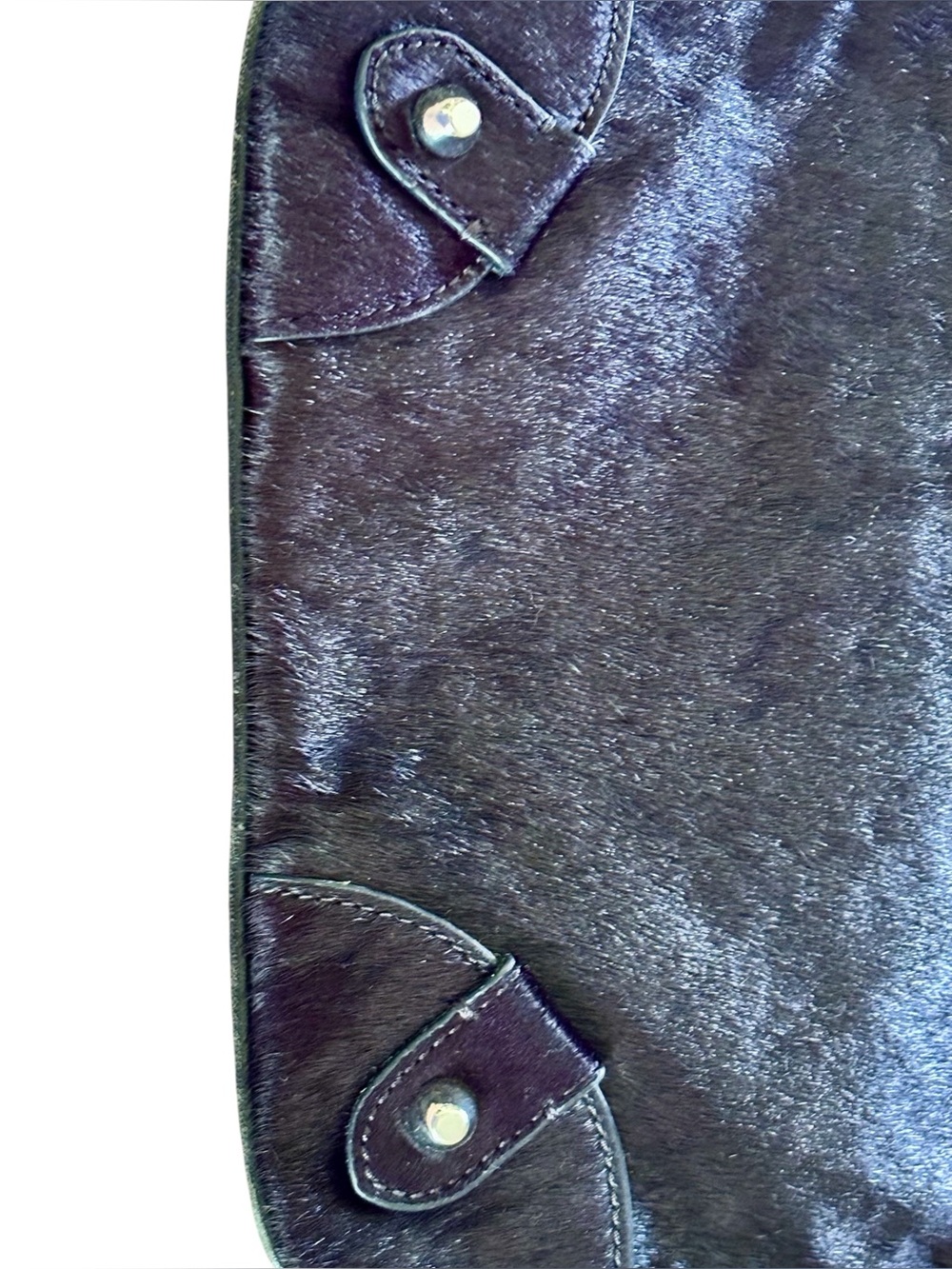 Juicy Couture Black Faux Fur Zip Clutch - Picture 6 of 8